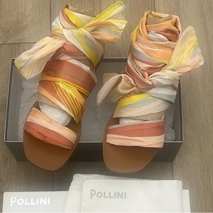 COPY - Pollini flat sandals, sandals with straps, gladiator sandals, ankle ties…